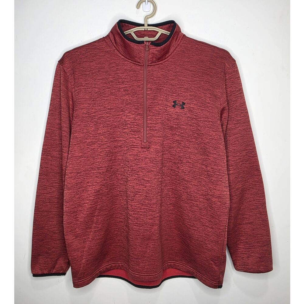 Under Armour orange long sleeve 1/4 quarter zip pullover jacket - XL